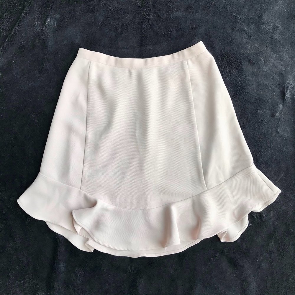 Women's Ruffle Hem Skirt - Light Blush